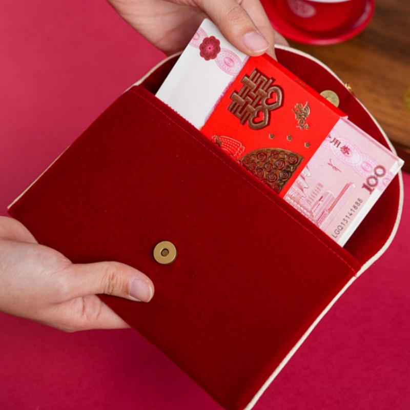Enveloppe rouge de mariage à m - Embroidery Bag avis et prix