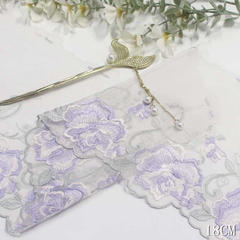 Garniture en dentelle brodée f - Embroidery Yellow Dress avis et prix