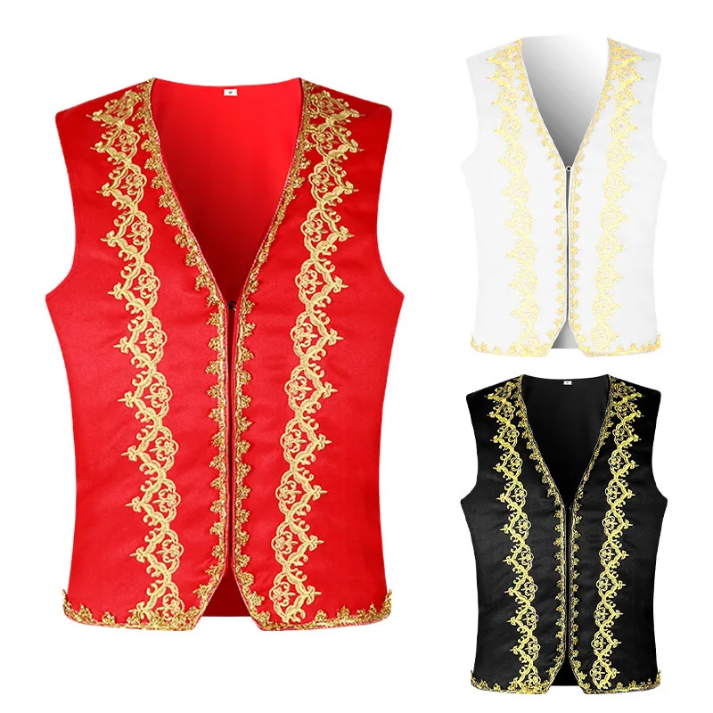 Gilet baroque brodé d'or médié - Embroidery Online avis et prix